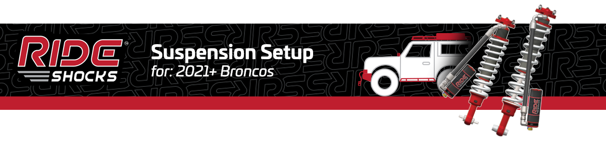 Ride Shocks - Suspension Setup for 2021+ Bronco