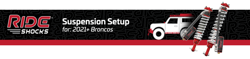 Ride Shocks - Suspension Setup for 2021+ Bronco