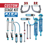 Build your own King Shock suspension kit for Land Cruiser 250 with AccuTune Offroad. Front and rear shocks will be custom valved specifically for your vehicle and driving preference.
