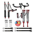 4th Gen Tacoma lift kit with Ride Shocks, Dirt King upper control arms and Icon rear control arms.