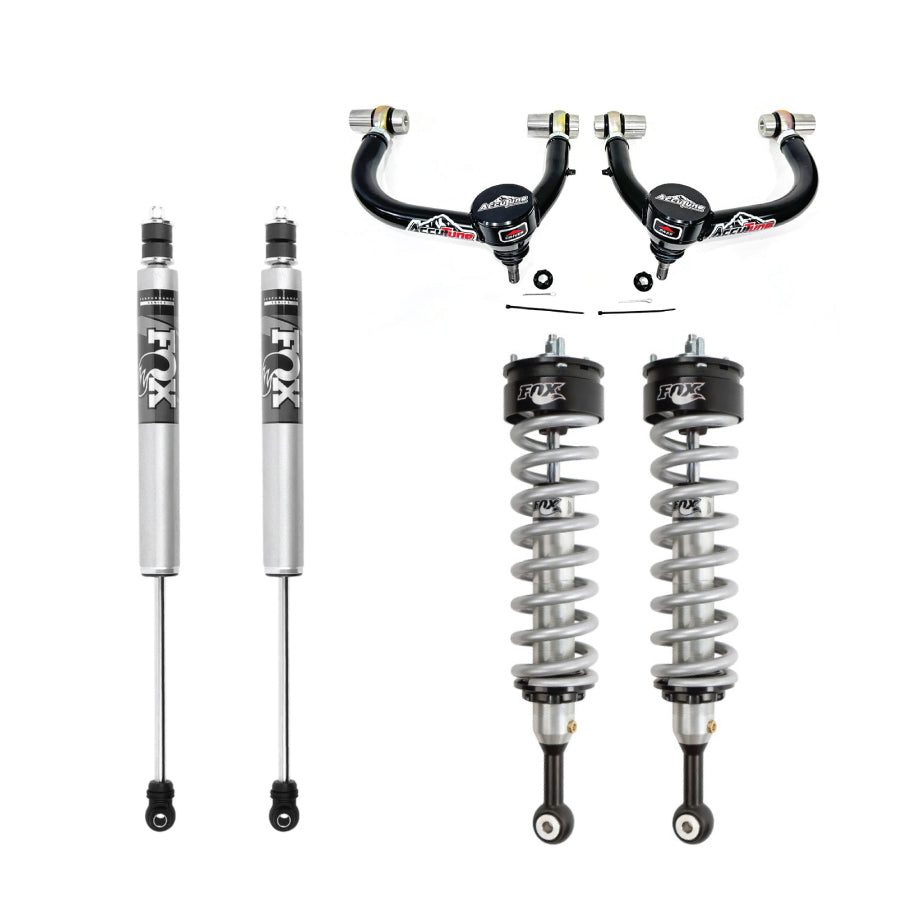 Fox 2.0 leveling kit with AccuTune Offroad upper control arms