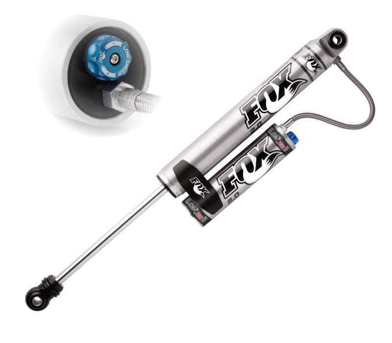 Fox 2.0 Performance Series Shocks With Eyelet Mounts Remote Reservoir and LSC Compression Adjuster