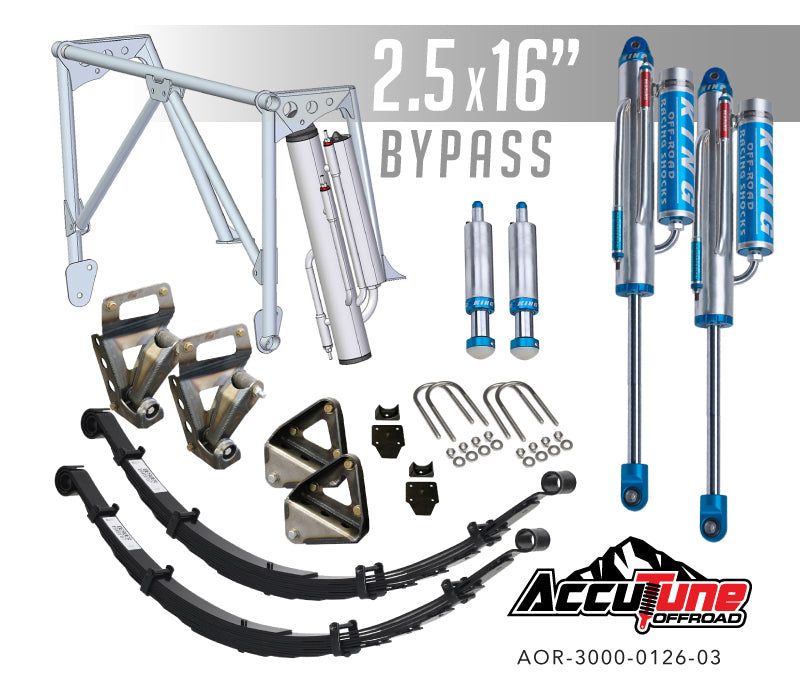 Rear Long Travel Kit, Stage 4 - King 2.5" x 16 Bypass