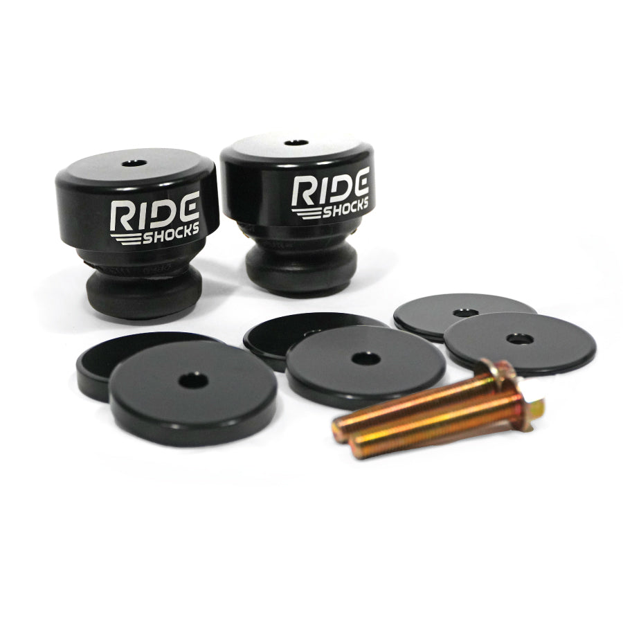 Ride Shocks front bump stop kit for Tacoma, 4Runner, Tundra, GX460, Black anodizing