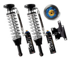 Pair of Fox 2.5 Coilover shocks with remote reservoirs and DSC adjusters.