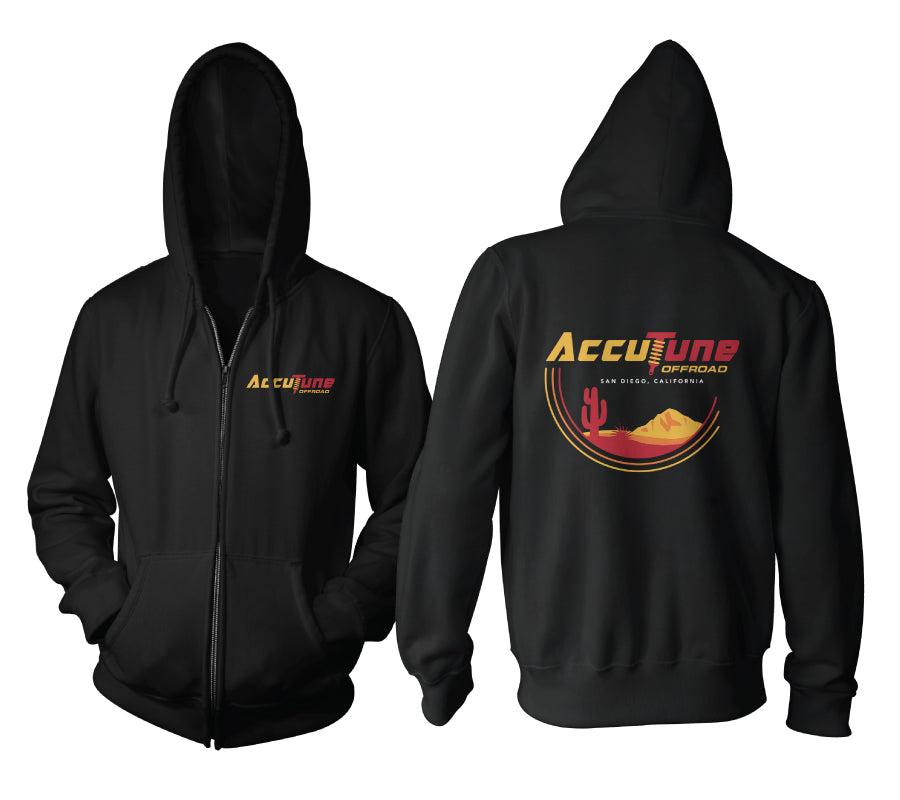 Desert Theme Zip Up Hoodie