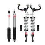 Tacoma leveling kit with adjustable Eibach 2.0 coilovers and shocks with AccuTune Offroad upper control arms.