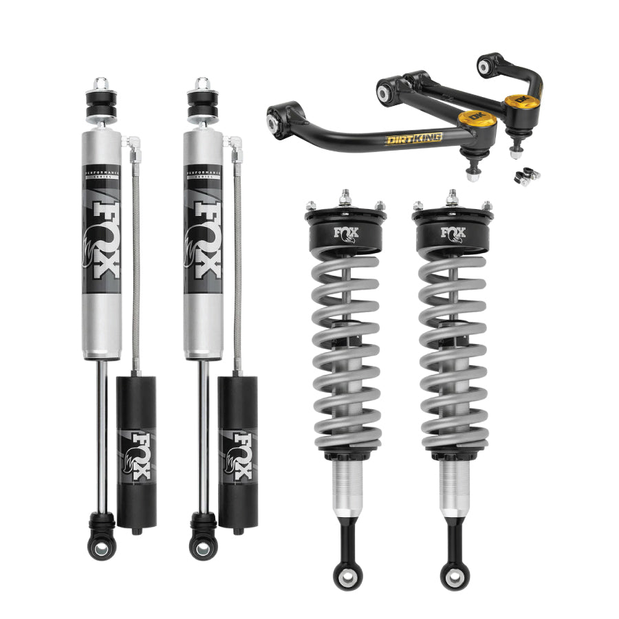 07-21 Tundra leveling kit with Fox 2.0 shocks and Dirt King upper control arms