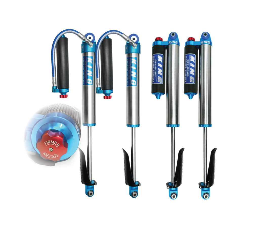 Shock Package, 2.5" OEM Performance, Finned R/R, Adjustable, 2.5-5" Lift