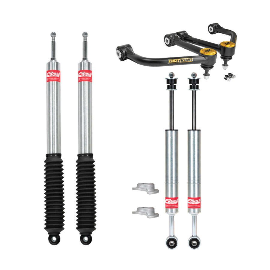 07-21 Toyota Tundra leveling kit with Eibach pro truck sport shocks and dirt king upper control arms.