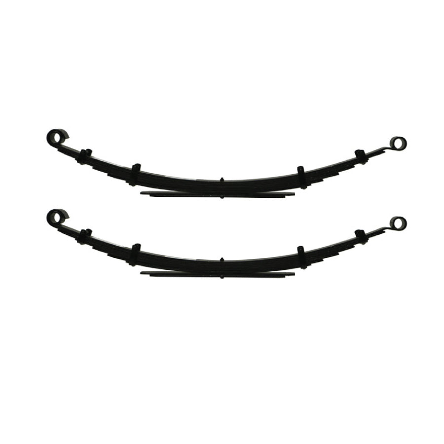 Deaver U402 leaf springs for Toyota Tacoma. These springs have 3 different options depending on how much weight has been added to the back of your Tacoma. Deaver leaf springs are high quality progressive springs that provide great ride quality when paired with tuned shocks.