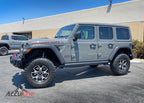 Jeep JL with AccuTune Offroad 2.5" Lift using Fox 2.0 shocks front and rear.