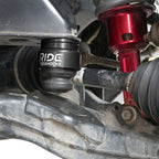 Ride Shocks Tacoma front bump stop kit installed with black aluminum cup.