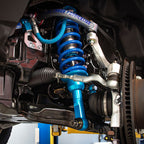 King Coilovers with Total Chaos upper control arms installed on 2024 Toyota Land Cruiser.