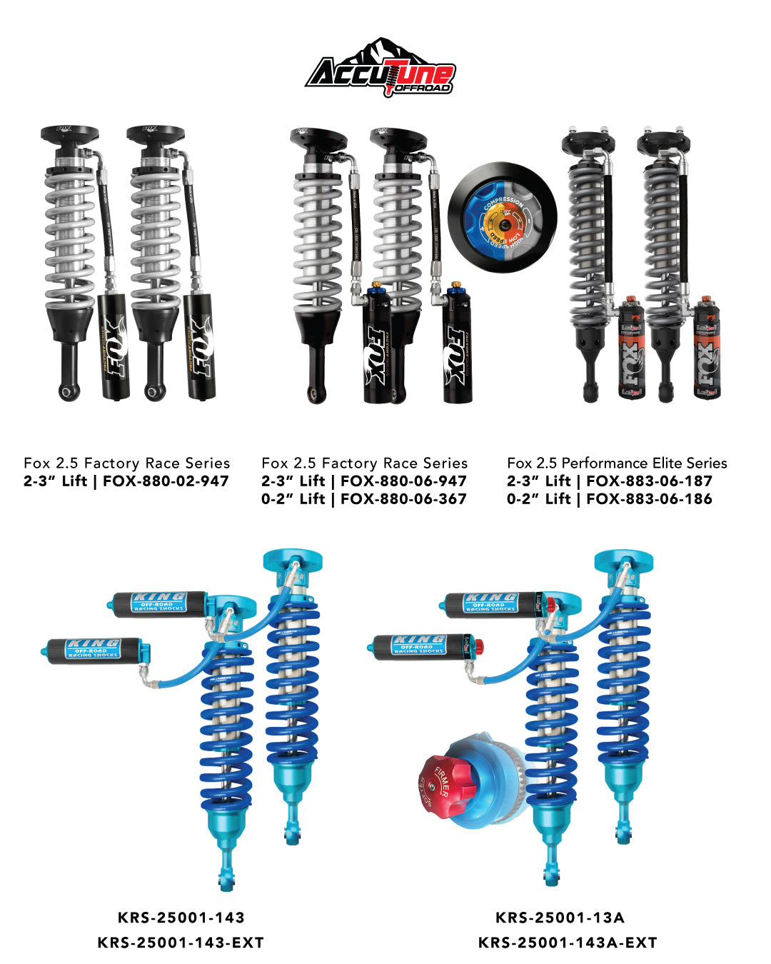 Mid Travel Suspension Kit, CUSTOM