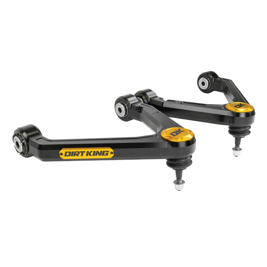 Dirt King billet upper control arms for GM 1500 truck.
