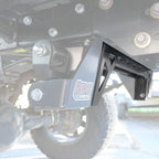 Ride Shocks Tacoma shackle hanger cross bar installed.