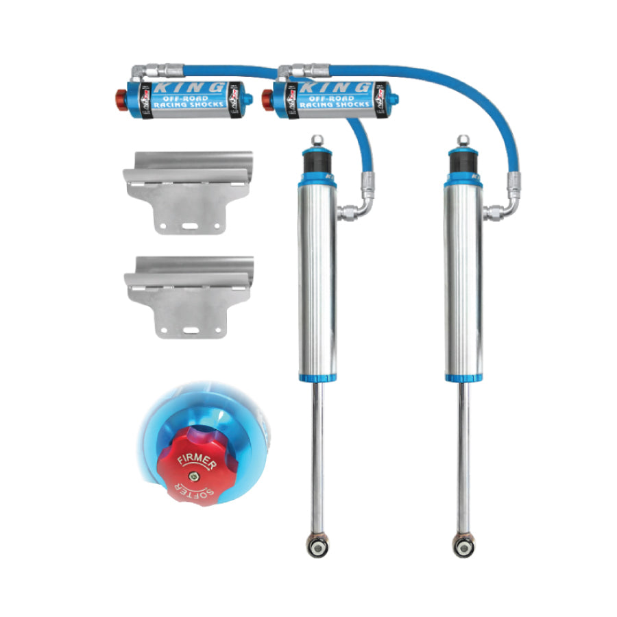 Pair of King 2.5 Tacoma rear shocks with adjusters