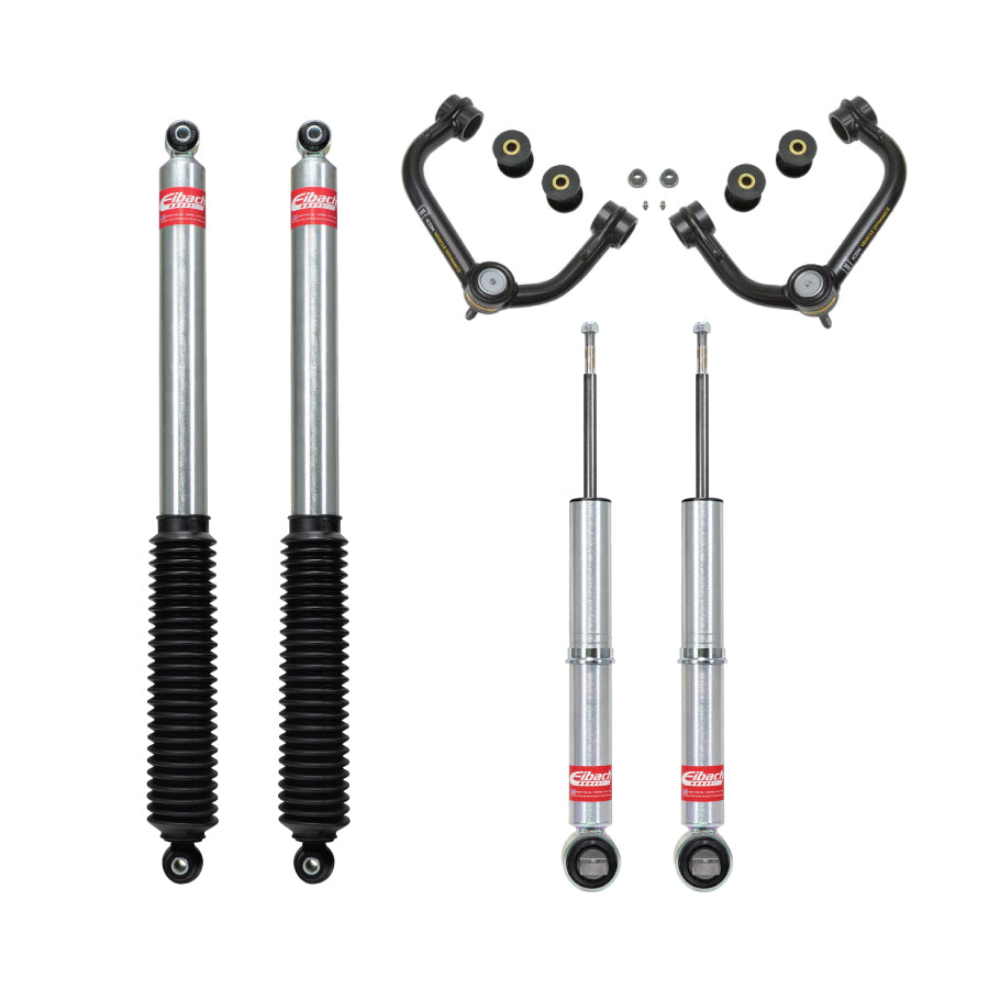 Ford F150 leveling kit with Eibach Pro Truck sport shocks and Icon upper control arms