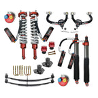 Stage 3A lift kit from AccuTune Offroad for Toyota Tacoma using Ride Shocks, Add a Leaf, AccuTune Offroad upper control arms and u-bolt flip kit
