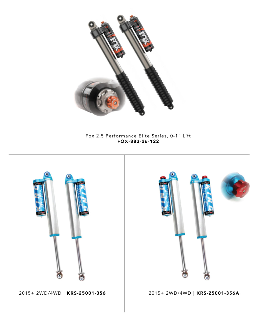 Mid Travel Suspension Kit, CUSTOM
