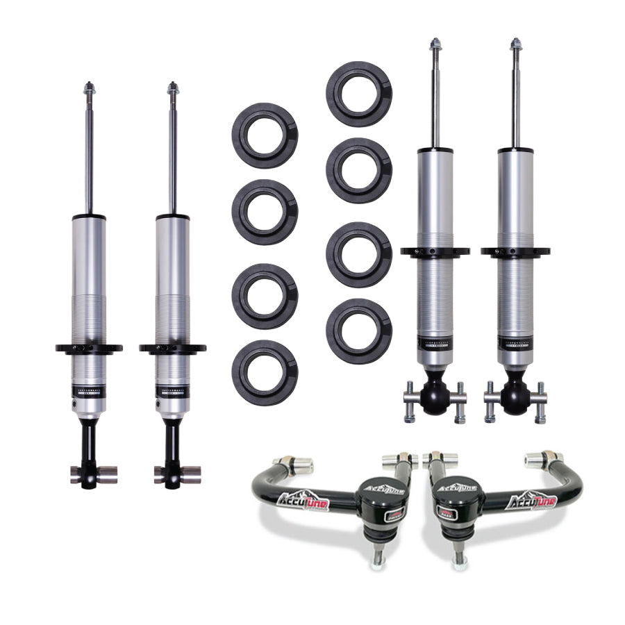 Bronco leveling kit with Fox 2.0 shocks and AccuTune Offroad upper control arm