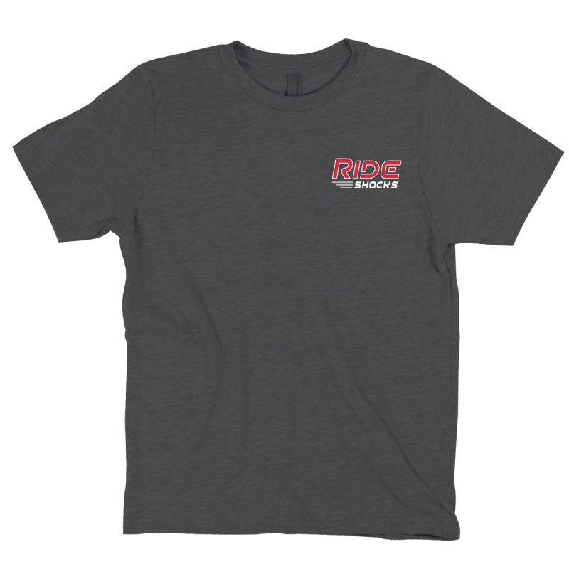 Ride Shocks Logo T-Shirt, Heather Gray