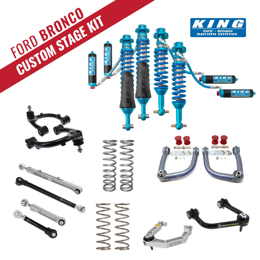 Custom ford bronco lift kit with king shocks