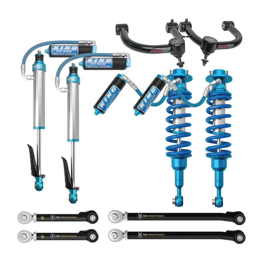 4th Gen Tacoma lift kit with King Shocks, custom tuned by AccuTune Offroad.