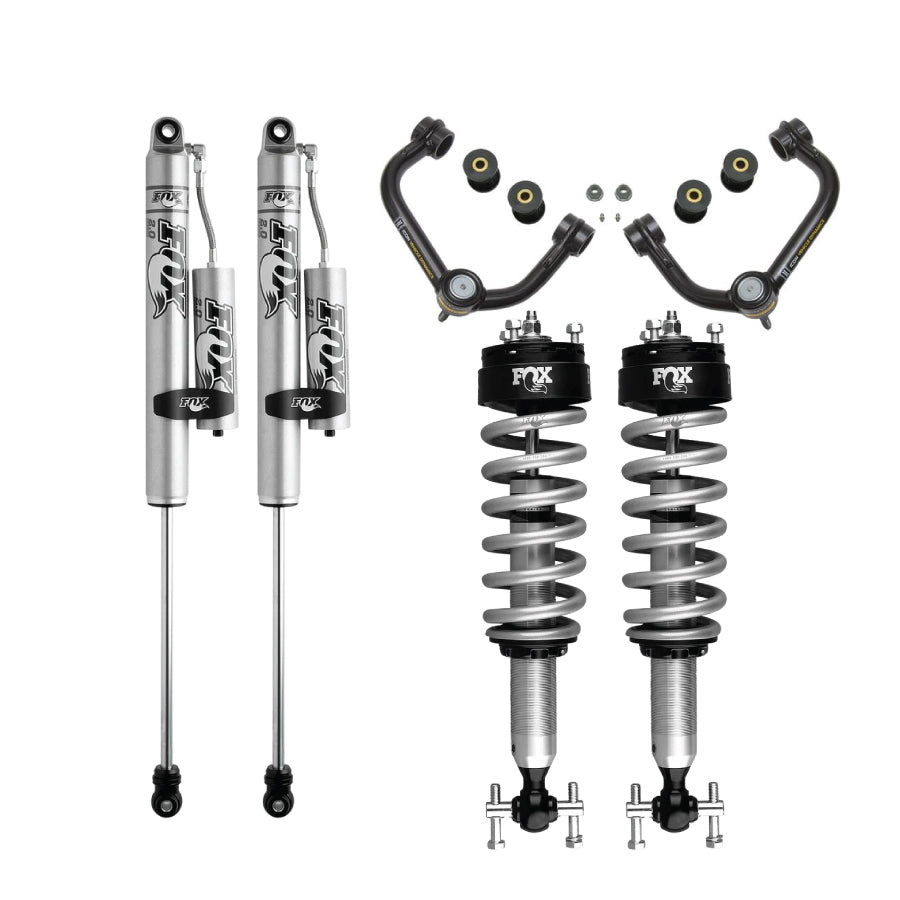 Ford F150 leveling kit with Fox 2.0 shocks and Icon UCA