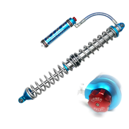 King 2.5 coilover shock with compression adjusters and coil springs from AccuTune Offroad