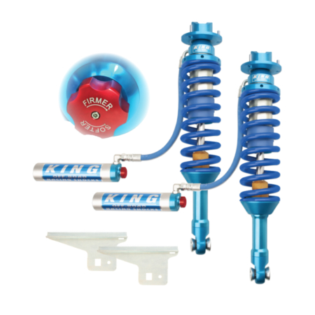 Ford Raptor 3.0 King Coilovers from AccuTune Offroad with compression adjusters.