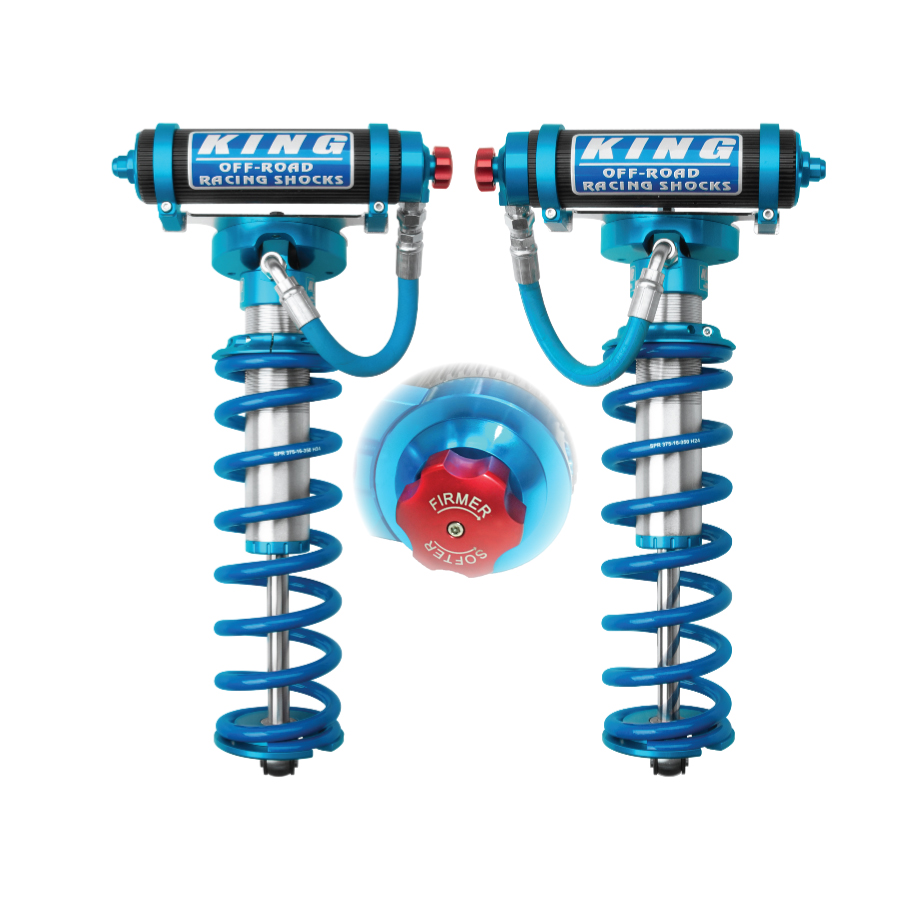 King Shocks coilover conversion for F250 and super duty trucks.