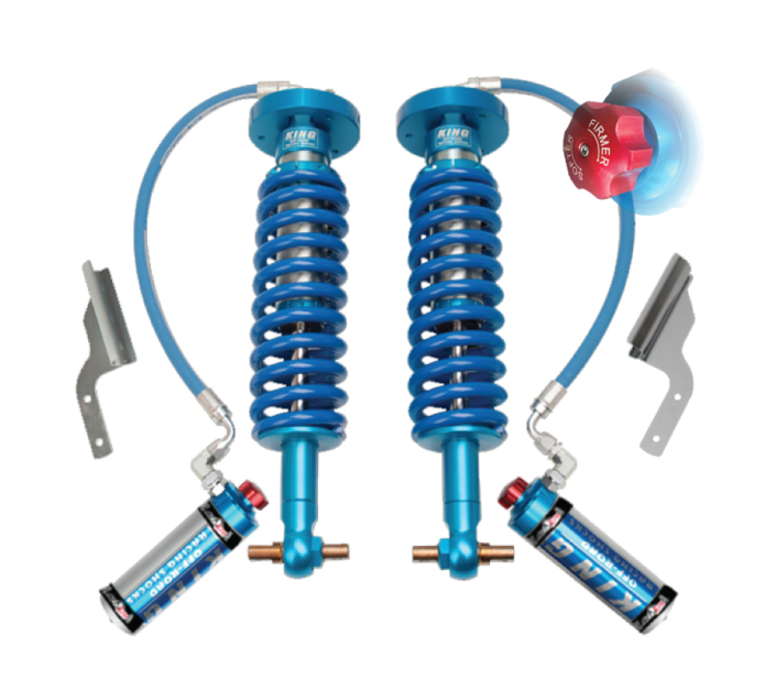 King Shocks F150 2015+ 2WD Front 2.5 Dia. Remote Reservoir Coilover W ...