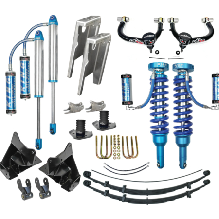 Toyota Tacoma lift kit with King Shocks and AccuTune Offroad components.