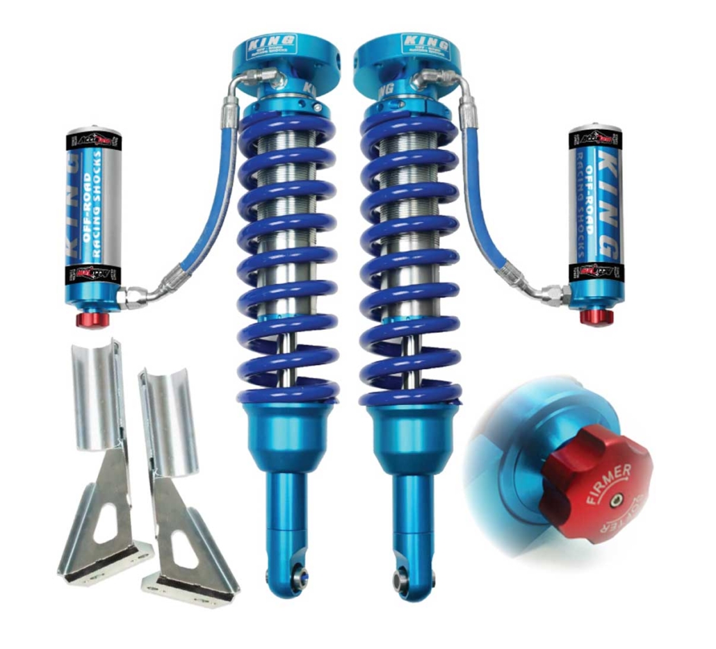 King Shocks Tacoma 05-23 (6 Lug) Front 2.5 Dia. Remote Reservoir Coil ...