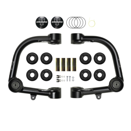 Camburg Tacoma upper control arm kit. Tubular steel design with bushings and ball joints.