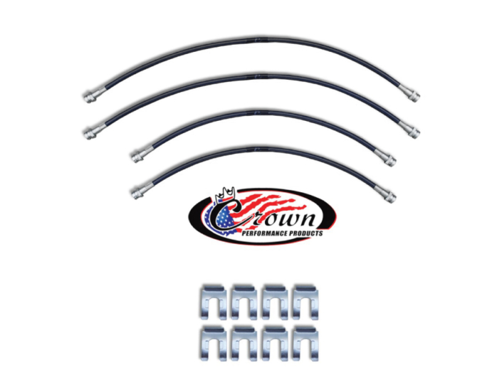 Crown Performance Brake Line Kit, 20+ Jeep JT Rubicon, +4″, Front