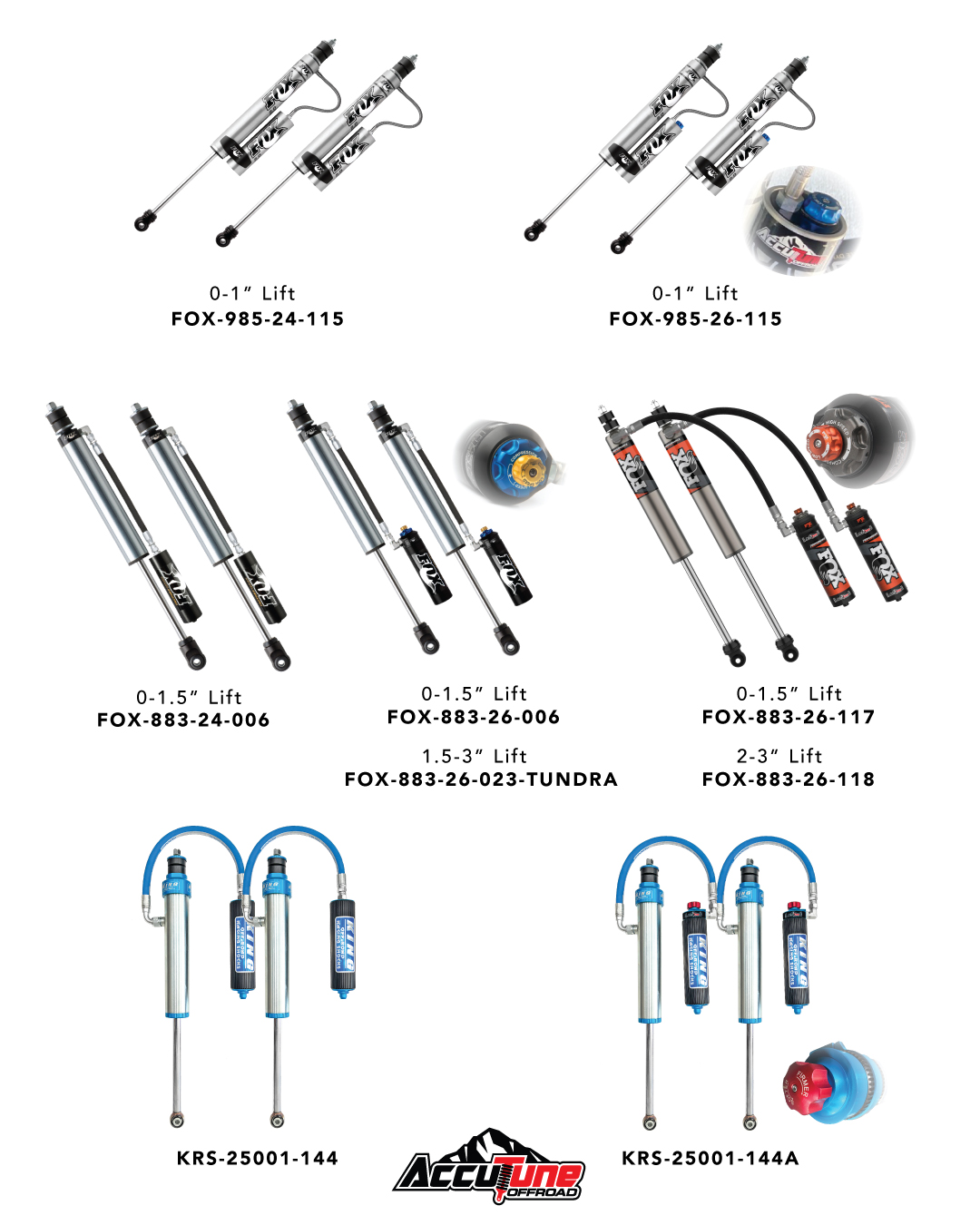 Skyjacker Hydro Rear Shocks For 2007-2021 Toyota Tundra 2WD/4WD With 4-5 Inch Lift