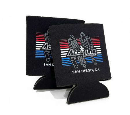 AccuTune Offroad drink koozie. Red White and Blue design