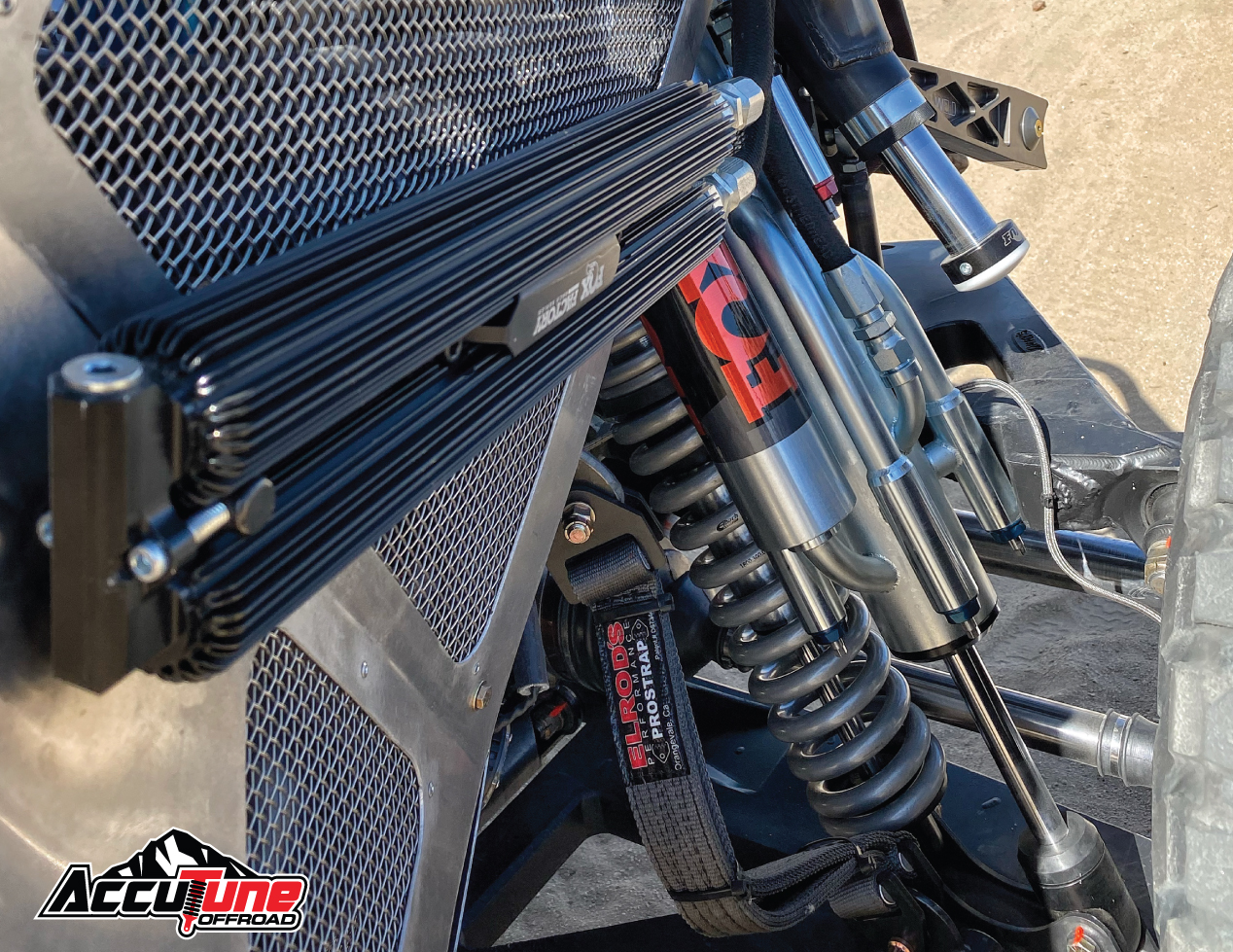 Custom Fox Bypass shocks build for King of the Hammers by AccuTune Offroad