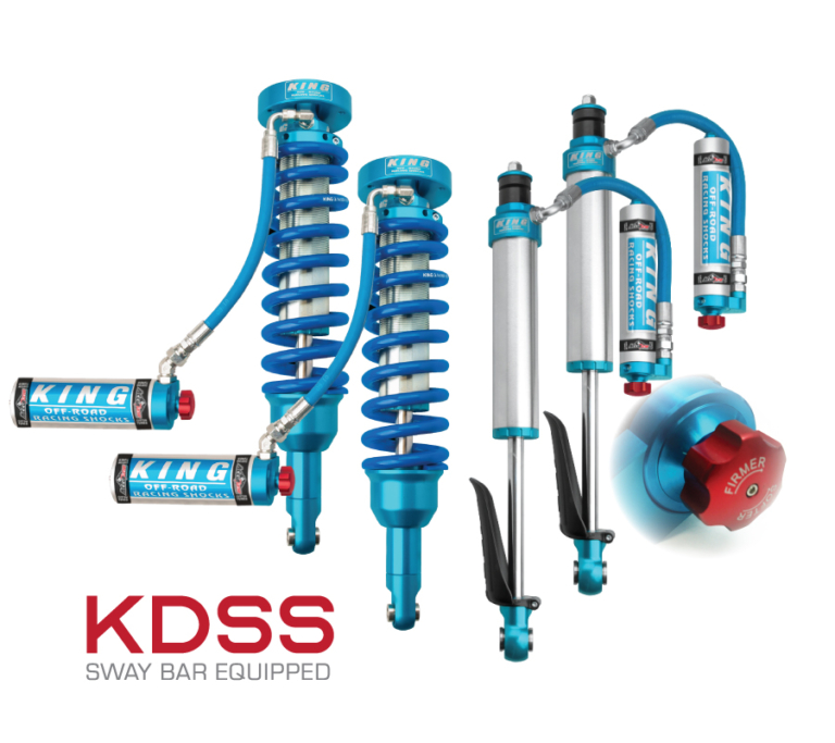 Kit 2010+ 4Runner and GX460 with KDSS, King 2.5 Shocks, W/ Adjusters, 03” Lift AccuTune OffRoad