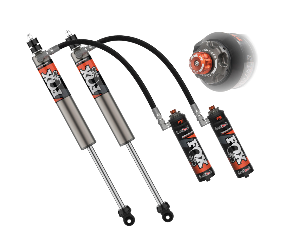 Fox 2.5 Performance Elite Series Front Coil-Over Remote Reservoir Adjustable  Shocks with DSC, 0-2.5 Lift, for 2022+ Toyota Tundra (Pair)