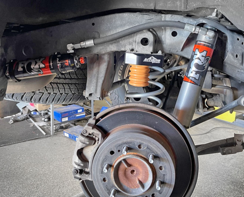 Fox Performance Elite Series shocks installed on Toyota 4Runner.