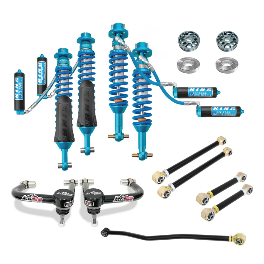21+ Ford Bronco, 2.5 Coilover Mid Travel Suspension Kit, Stage 3 - King