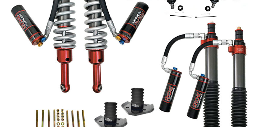 KIT-3000-0152 Stage 3A lift kit from AccuTune Offroad for Toyota Tacoma using Ride Shocks, Add a Leaf, AccuTune Offroad upper control arms and u-bolt flip kit