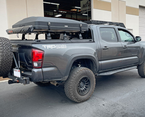 Toyota Tacoma built for Overlanding with complete suspension system from AccuTune Offroad.