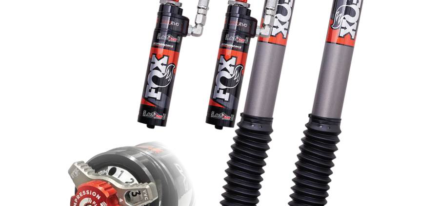 2024 Tacoma Fox 2.5 rear shocks custom tuned with DSC EVO adjusters