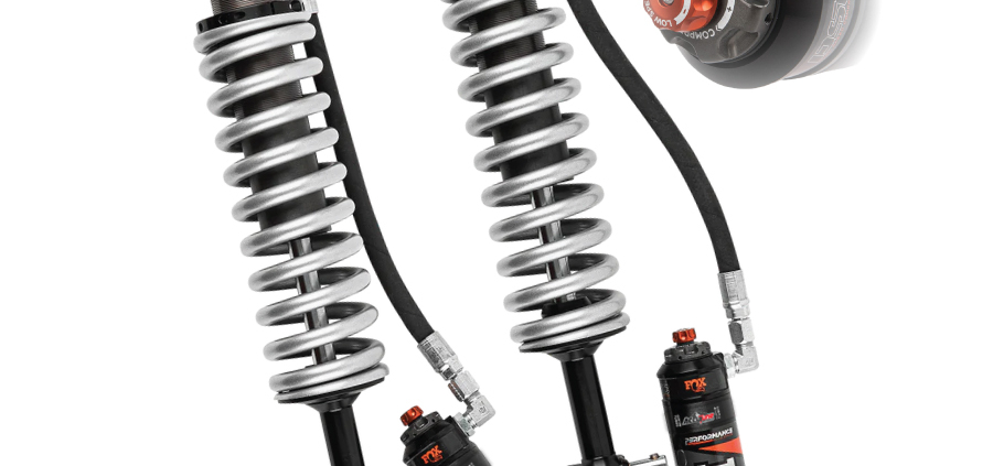 Fox 2.5 Performance Elite Series Coilovers for 2007-2018 Sierra or Silverado, custom tuned by AccuTune Offroad.