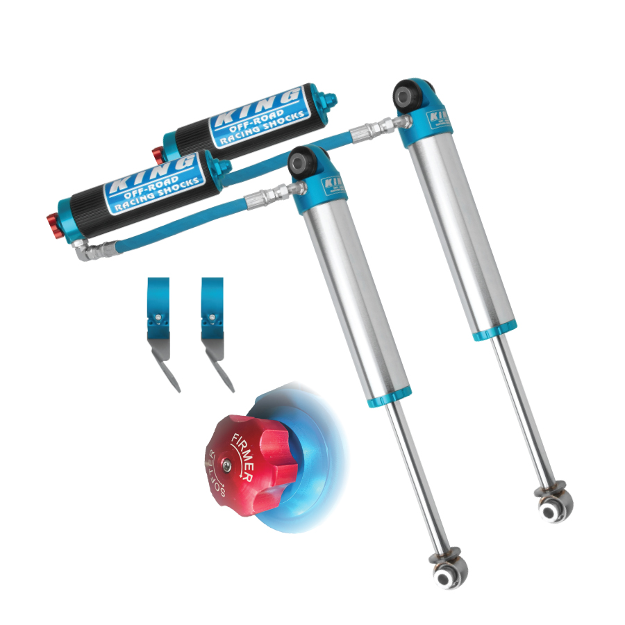 INEOS Grenadier front King Shocks with compression adjusters from AccuTune Offroad